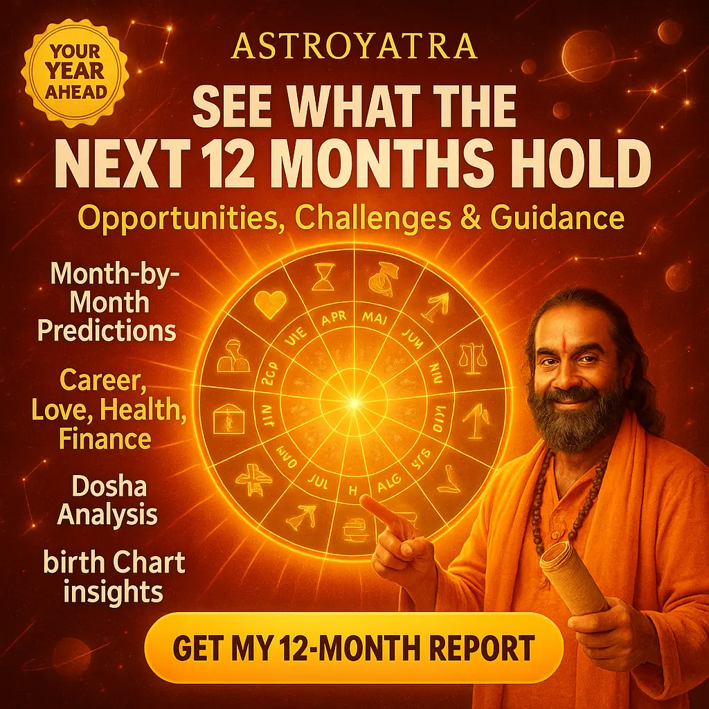 12-Month Life Forecast - Annual Horoscope Predictions - Vedic Astrology Report Sample